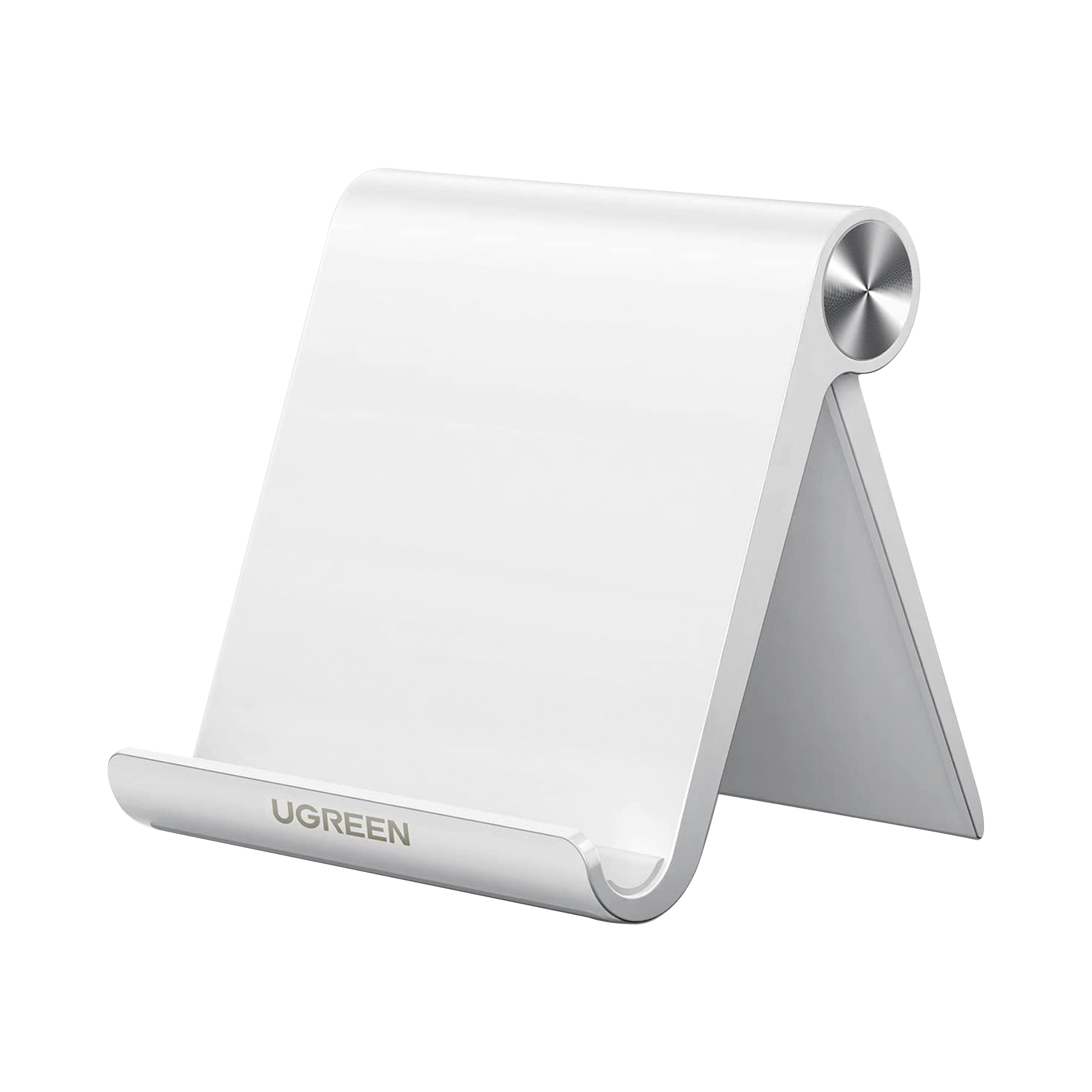 Soporte de Escritorio para Telefono Celular / Ajustable de 0° a 100° / Goma Antiarañazos / Antideslizante / Amplia Compatibilidad con dispositivos de 4'' a 7.9'' / Plegable / ABS / Color Blanco Soporte de Escritorio para Telefono Celular / Ajustable de 0° a 100° / Goma Antiarañazos / Antideslizante / Amplia Compatibilidad con dispositivos de 4'' a 7.9'' / Plegable / ABS / Color Blanco